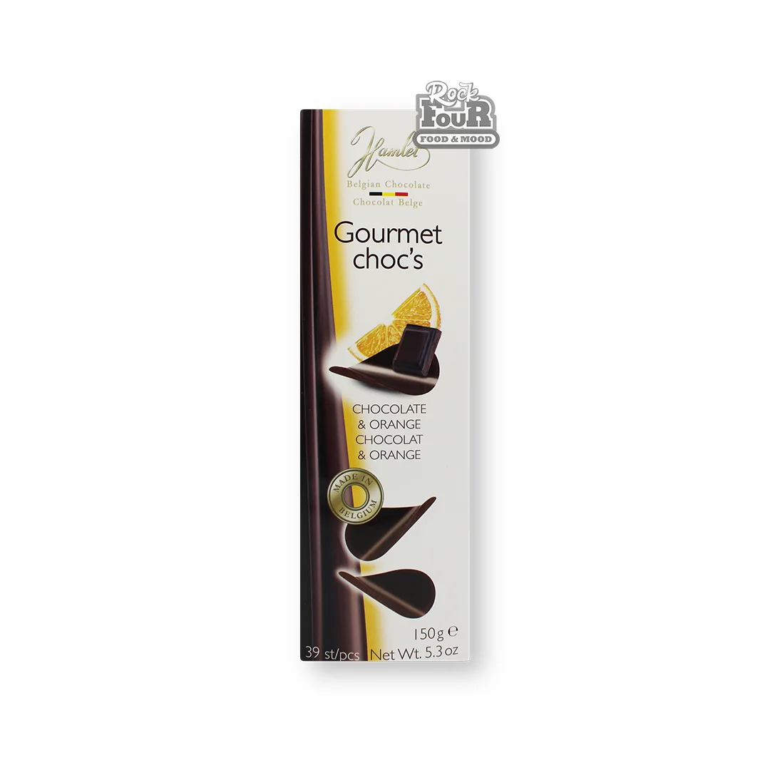 Crispy dark chocolate "Hamlet" with orange flavor 150g